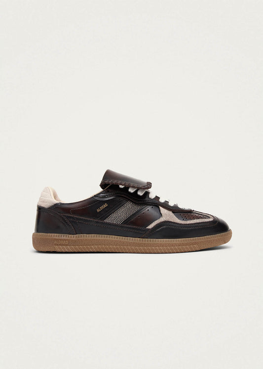 Tb.490 Club Brushed Dark Chocolate Leather Sneakers-image